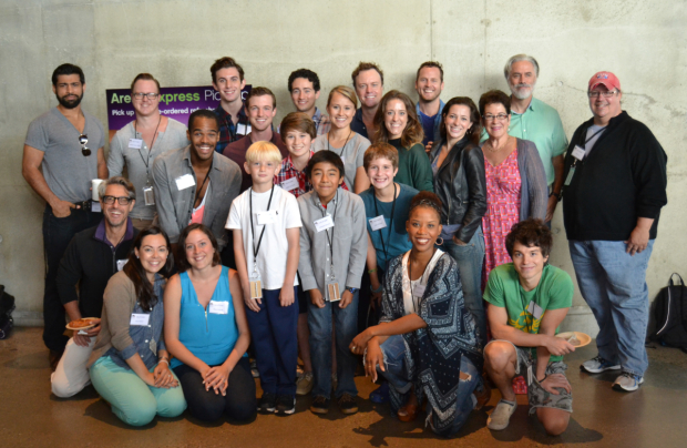 The cast of Oliver! on the first day of rehearsal at Arena Stage.