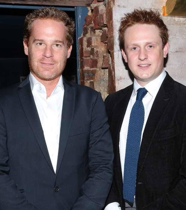 Adam James costars in King Charles III with Richard Goulding, who makes his Broadway debut as Prince Harry.