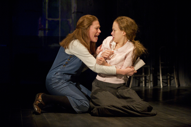 Marin Mazzie and Molly Ranson as Margaret and Carrie White in MCC Theater&#39;s 2012 production of Carrie the Musical.