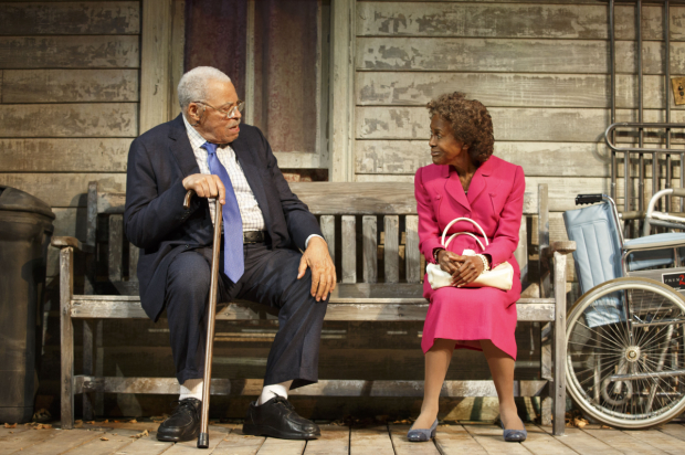 James Earl Jones and Cicely Tyson star in The Gin Game on Broadway, directed by Leonard Foglia.