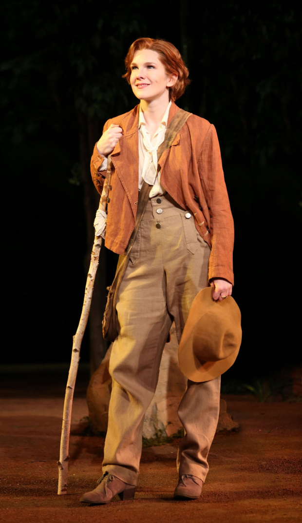 Lily Rabe in the Public Theater&#39;s Shakespeare in the Park production of As You Like It, directed by Daniel Sullivan.