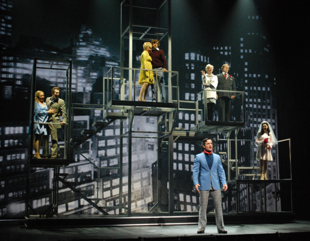 A scene from Stephen Sondheim and George Furth&#39;s Company as featured in the new musical Prince of Broadway, co-directed by Harold Prince and Susan Stroman, at Tokyu Theatre Orb. 