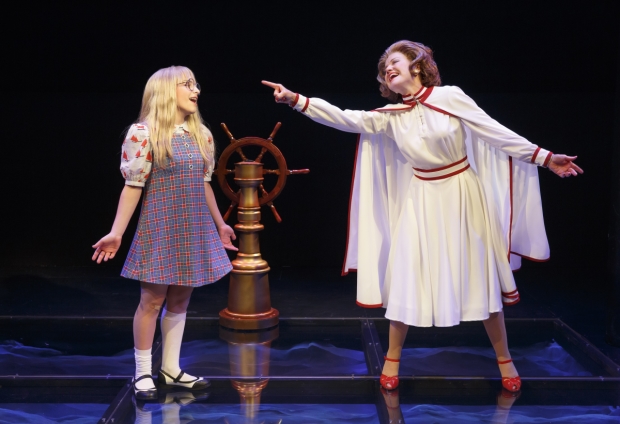 Carly Tamer (Amy Carter) and Alison Fraser (Betty Ford) in Michael John LaChiusa&#39;s First Daughter Suite, directed by Kristen Sanderson, at the Public Theater.