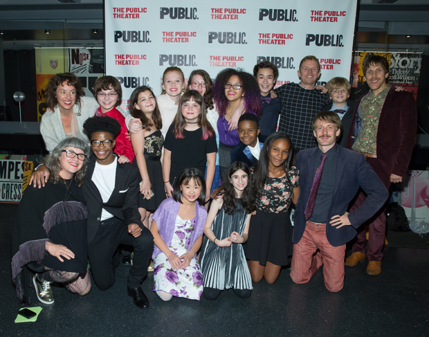 The young cast members of Before Your Very Eyes celebrates their opening night.