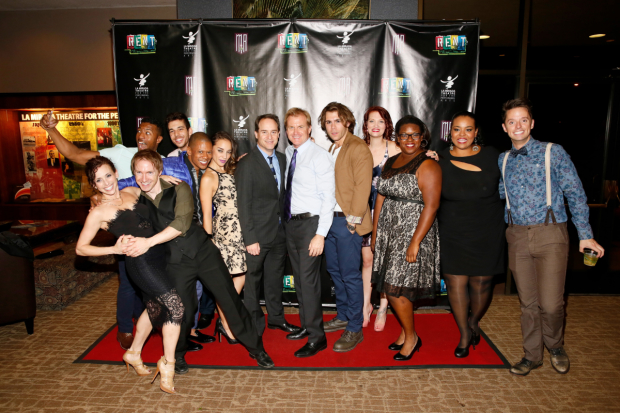 The cast of Rent at the opening of &quot;Rent&quot;.