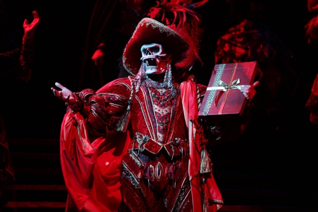 The Phantom in his &quot;Masquerade&quot; costume in Andrew Lloyd Webber&#39;s The Phantom of the Opera.