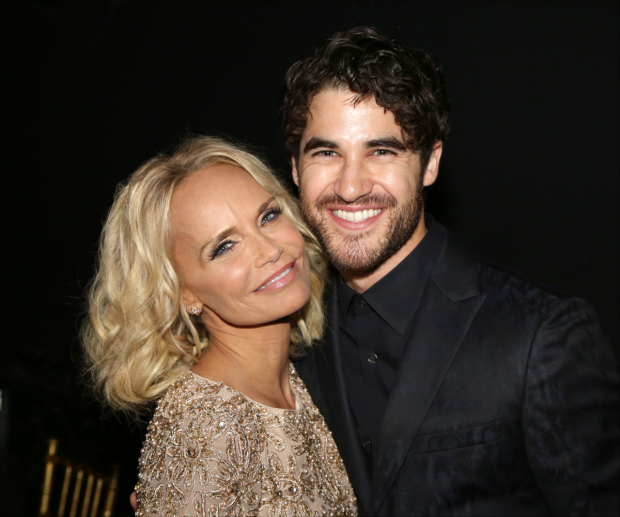 Kristin Chenoweth and Darren Criss take part in the Dramatists Guild Fund&#39;s Gala, Great Writers Thank Their Lucky Stars at Gotham Hall.