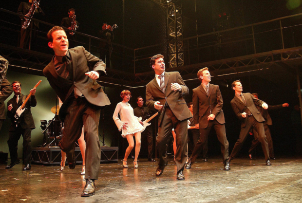 The original stars of Jersey Boys take their bow on opening night in 2005.