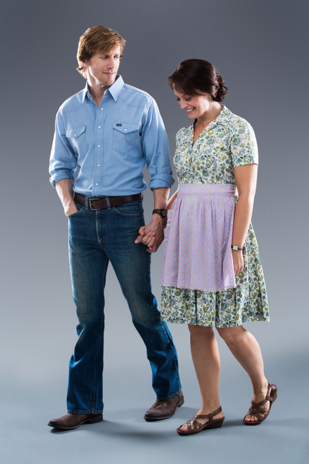 Elizabeth Stanley and Andrew Samonsky in The Bridges of Madison County national tour, which begins at the Des Moines Civic Center.