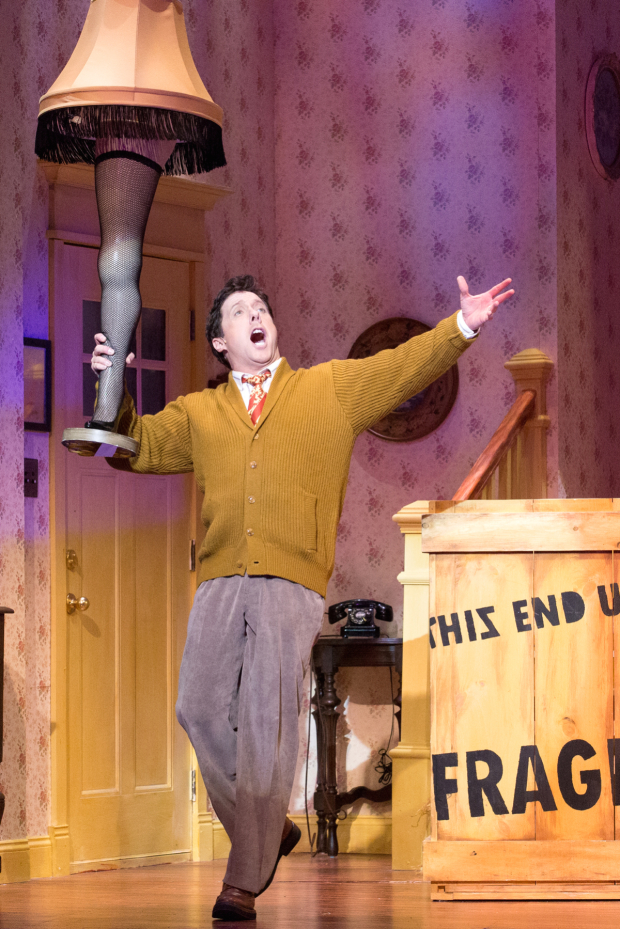 Christopher Sutton stars as The Old Man in A Christmas Story at Walnut Street Theatre. 