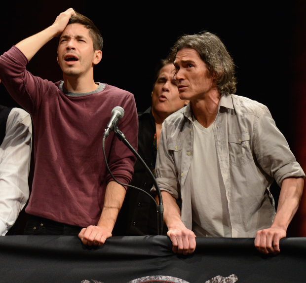 Justin Long and Billy Crudup play Celebrity Charades to benefit Labyrinth Theater Company.