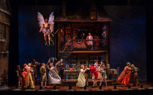 A scene from the Goodman Theatre production of A Christmas Carol.