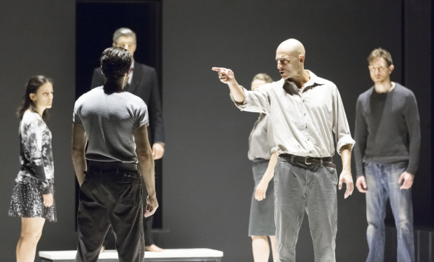 Mark Strong (second from right) and company in Arthur Miller&#39;s A View From the Bridge, directed by Ivo van Hove. Ibsen&#39;s influence can be seen in View and many of Miller&#39;s other plays.