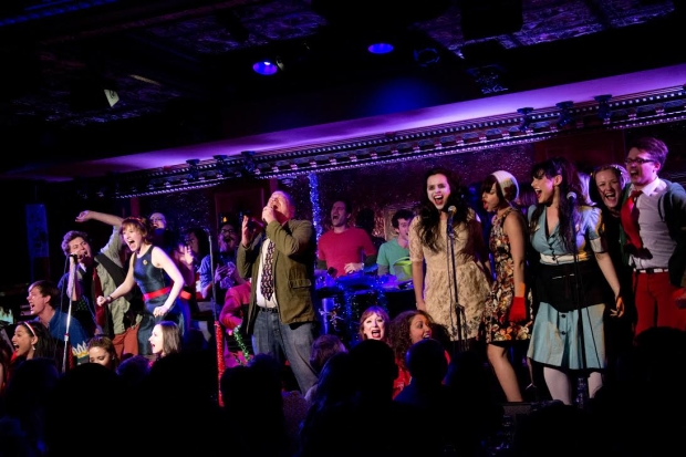 A moment from the Joe Iconis Christmas Spectacular at 54 Below.