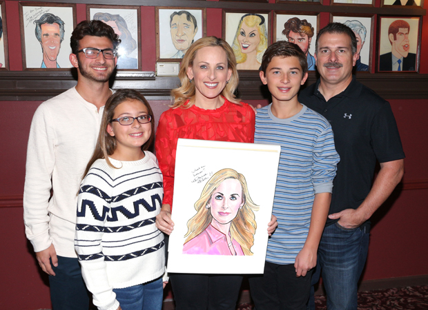 Marlee Matlin celebrates her honor with her family at her side.