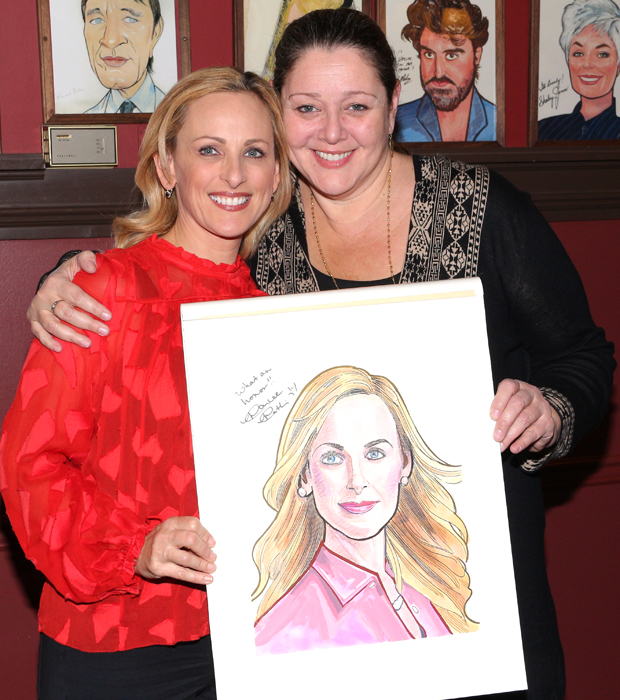 Marlee Matlin takes a photo with her Spring Awakening onstage counterpart, Camryn Manheim.