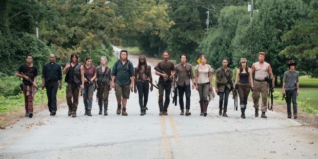 The cast of AMC&#39;s The Walking Dead.
