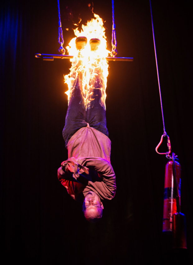 Jonathan Goodwin is the &quot;Daredevil&quot; of Broadway&#39;s The Illusionists at the Neil Simon Theatre.