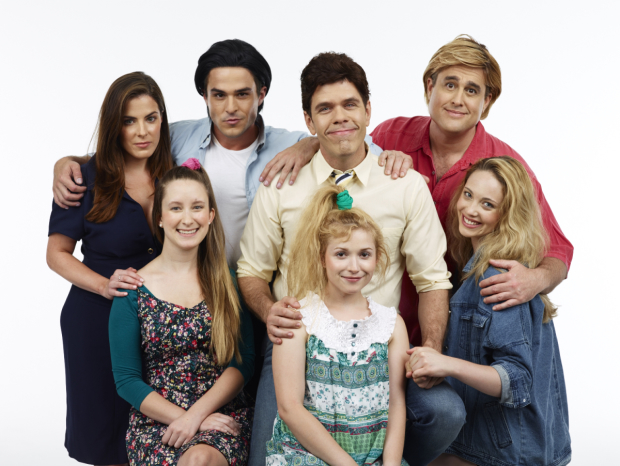 The cast of Full House! The Musical!, which will share the Theatre 80 stage with Bayside! The Musical! in 2016.