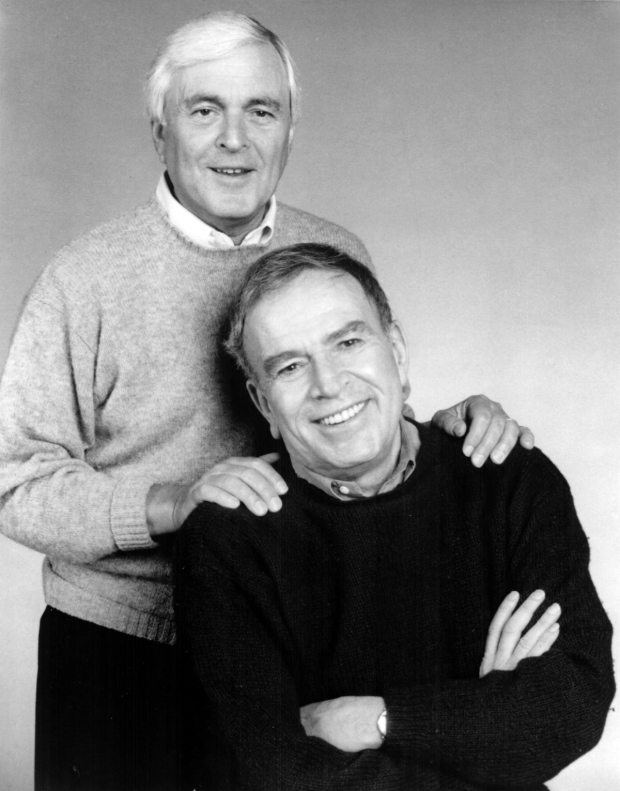 Lyricist Fred Ebb (right) with his longtime composing partner John Kander.