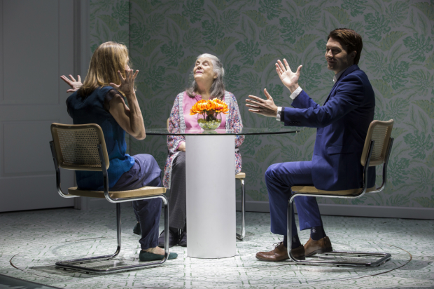 Lisa Emery, Lois Smith, and Noah Bean in a scene from Marjorie Prime.