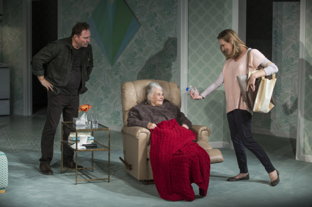 Stephen Root, Lois Smith, and Lisa Emery in the New York premiere of Marjorie Prime.