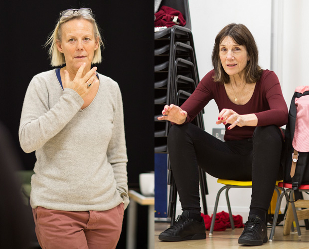 Phyllida Lloyd and Harriet Walter in rehearsal for Henry IV.