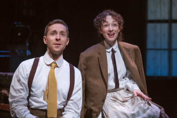 Real-life married couple Adam Halpin and Megan McGinnis star in the new off-Broadway musical Daddy Long Legs.
