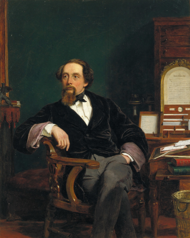 Charles Dickens and his works were impacted by his experience as a boy in Marshalsea Prison, where his father was confined for debt. Above: Dickens in a 1859 painting by William Powell Frith.
