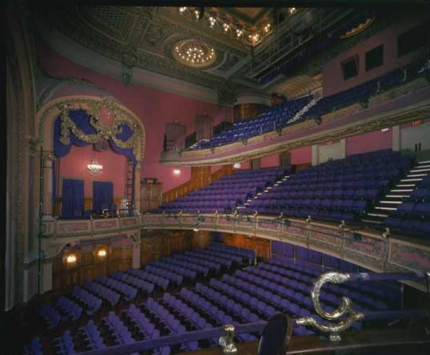 The stately auditorium of the Lyceum Theatre can be viewed from the onstage seats at Broadway&#39;s A View From the Bridge.
