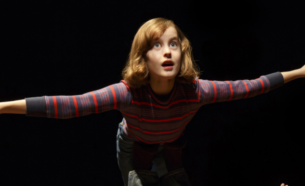 Sydney Lucas as Small Allison in Fun Home at the Circle in the Square Theatre.