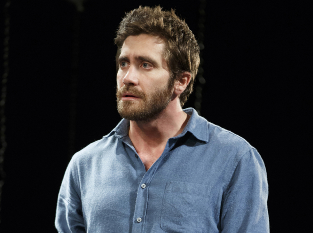Jake Gyllenhaal as Roland in Constellations at the Samuel J. Friedman Theatre.