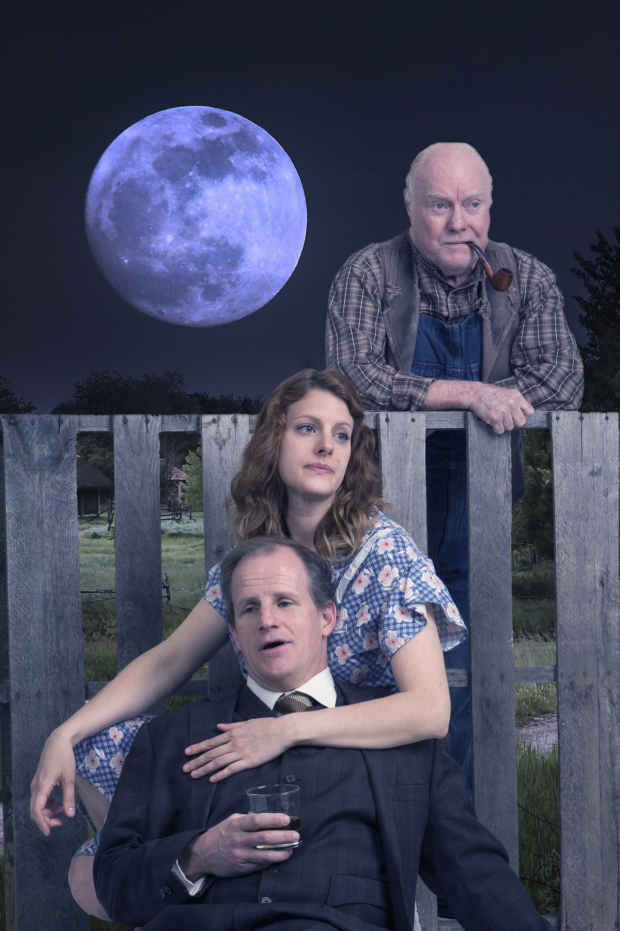Anthony Lawton, Angela Smith and Michael P. Toner in Walnut Street Theatre's production of Eugene O'Neill's A Moon for the Misbegotten.