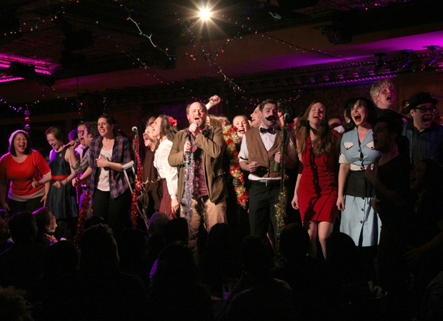 Jason &#39;SweetTooth&#39; Williams leads the cast of The Joe Iconis Christmas Spectacular in a rendition of &quot;The Goodbye Song.&quot;