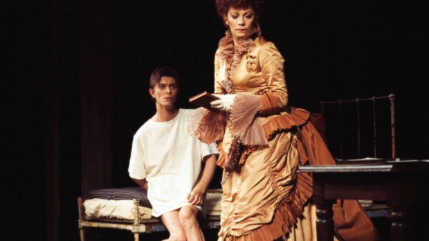 David Bowie and Patricia Elliott in the Broadway production of The Elephant Man.