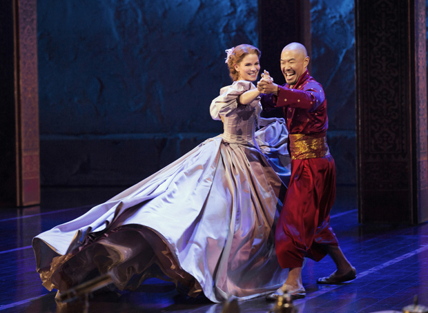 Tony winner Kelli O&#39;Hara with Hoon Lee in Lincoln Center Theater&#39;s revival of The King and I at the Vivian Beaumont Theatre.