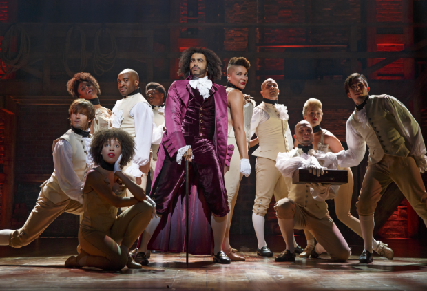 Daveed Diggs plays Thomas Jefferson in the Broadway production of Lin-Manuel Miranda&#39;s musical Hamilton.