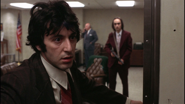 Al Pacino in a scene from the 1975 film Dog Day Afternoon. 