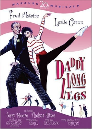 The cover of a rereleased version of the 1955 film Daddy Long Legs.