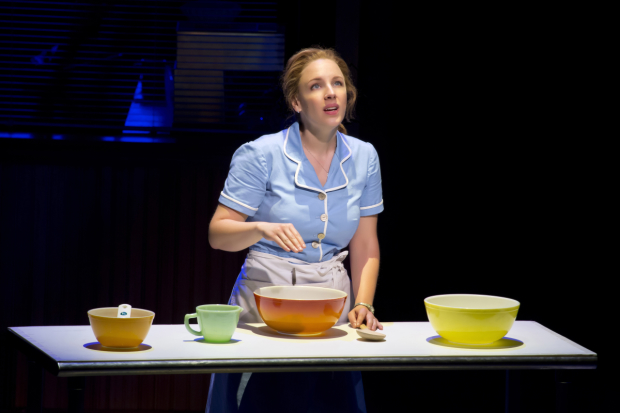 Jessie Mueller stars in Sara Bareilles and Jessie Nelson&#39;s Waitress, directed by Diane Paulus, at the Brooks Atkinson Theatre.