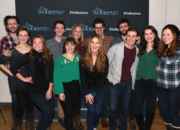 The cast and creative team of The Woodsman, coming to New World Stages.