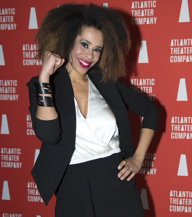 Dominique Morisseau celebrates the opening night of her new play, Skeleton Crew.