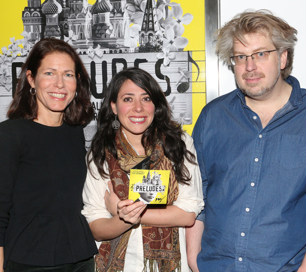 LCT3 Artistic Director Paige Evans joins Rachel Chavkin and Dave Malloy for a celebratory photo.
