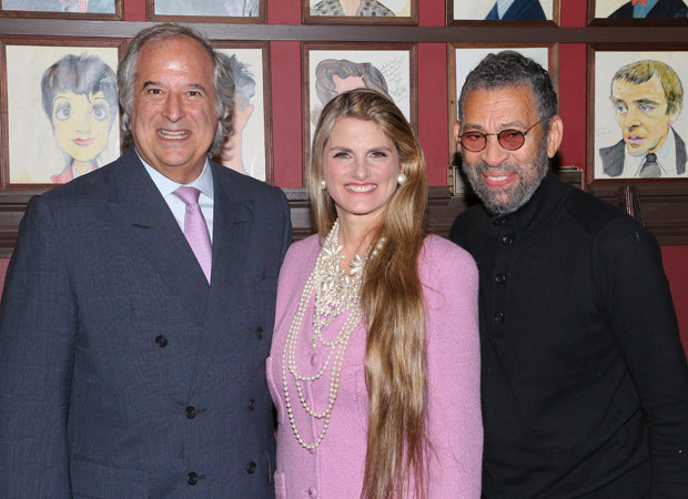 Broadway vet Maurice Hines (right) joins Stewart F. Lane and Bonnie Comley for a celebratory photo.
