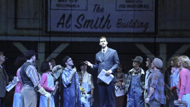 Kevin Earley as architect Michael Shaw and the cast of Empire, directed by Marcia Milgrom Dodge, at La Mirada Theatre.