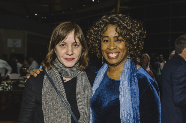 Director Kate Whoriskey and cast member Kimberly Scott at the opening of Sweat at Arena Stage.