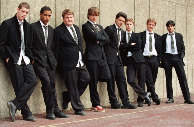 Russell Tovey (left) and his fellow History Boys in a promotional image for the 2006 film adaptation of Alan Bennett&#39;s play, in which they all appeared.