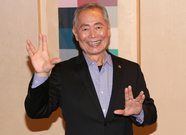 Star Trek icon George Takei gives us his best Vulcan salute.