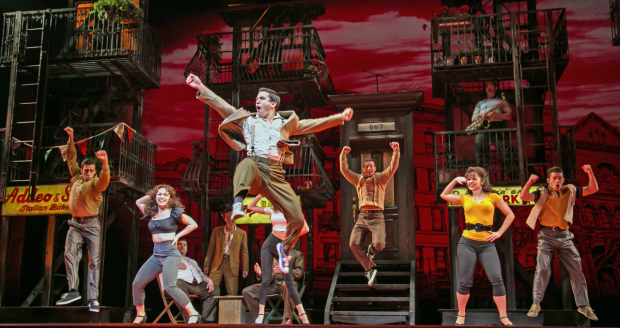 A moment from the Paper Mill Playhouse production of the new musical A Bronx Tale.