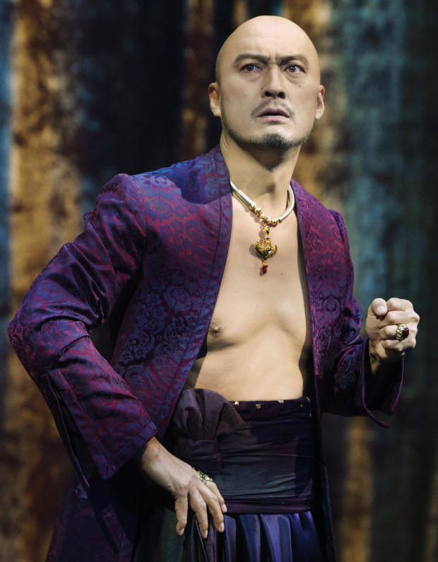 Ken Watanabe as the King in Broadway&#39;s The King and I.